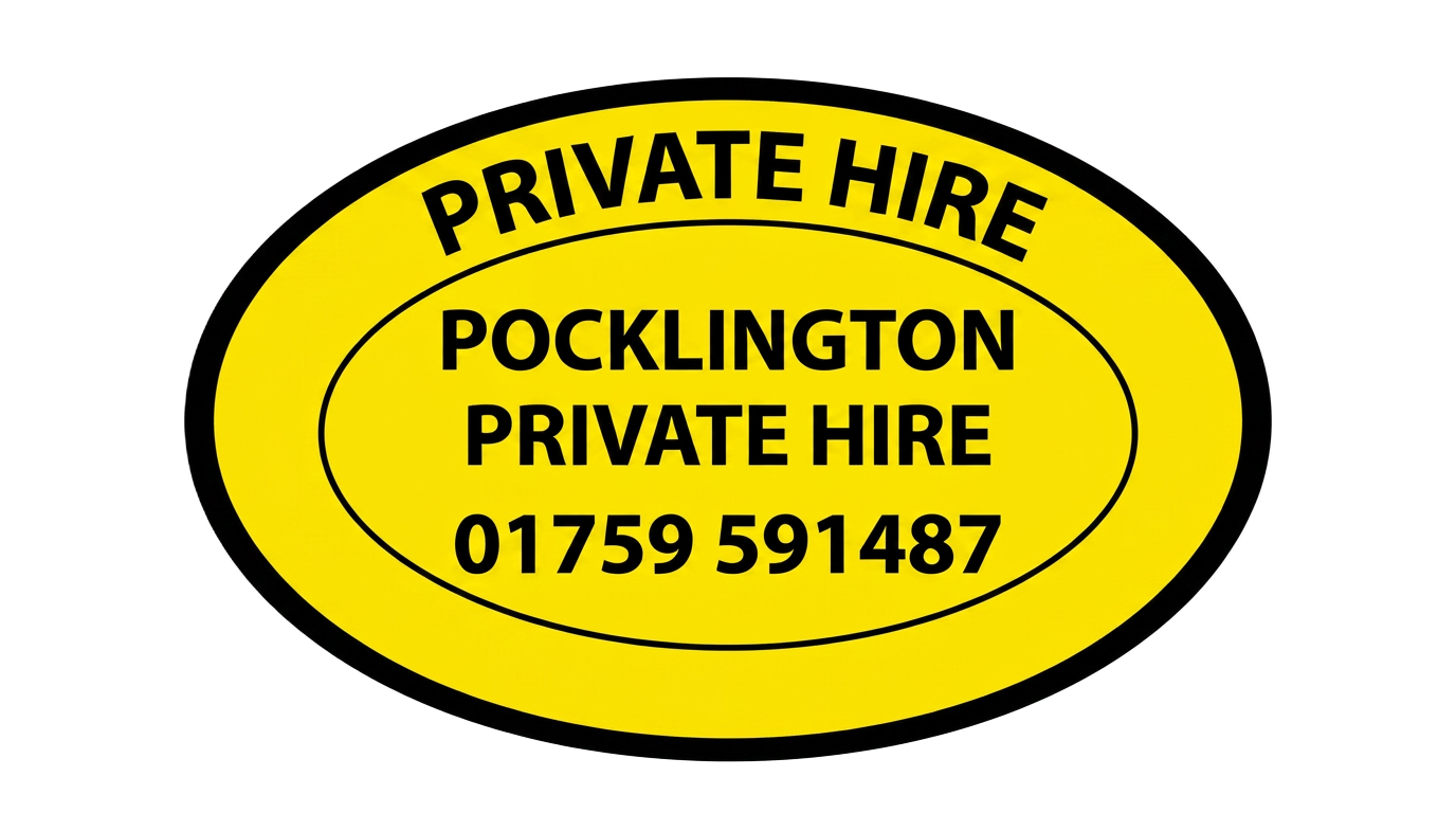 Pocklington Private Hire badge logo